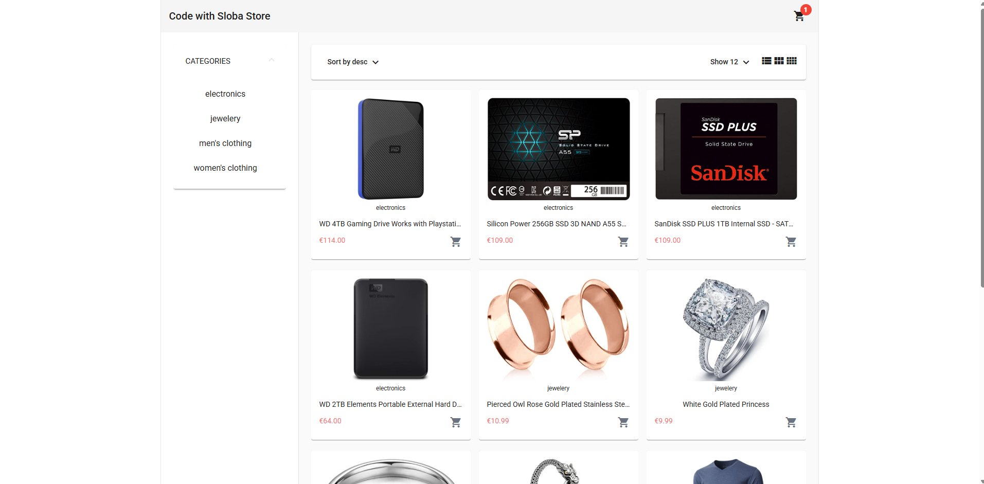 Angular store